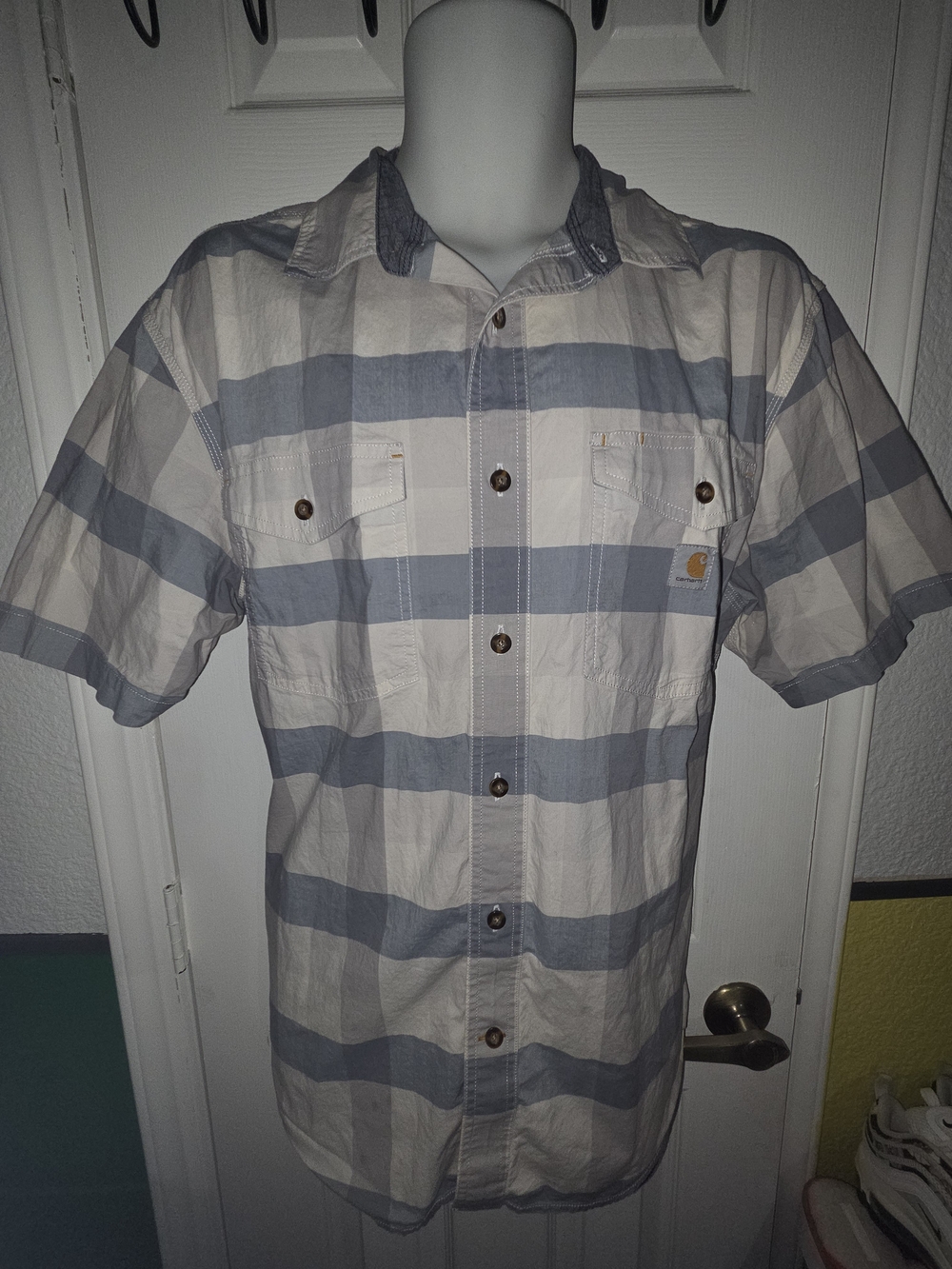 Carhartt Rugged Flex Relax Fit Men's In Slate Blue and Gray, Size L